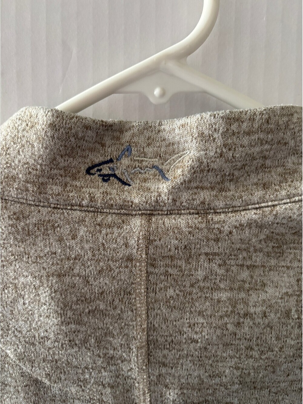 Greg Norman Men's XXL Heather Gray 1/4 Zip Pullover Sweater - Picture 8 of 9